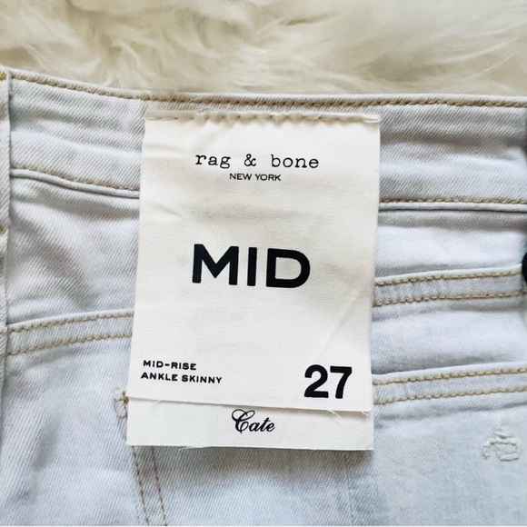 New! Rare RAG & BONE Cate Mid Rise Skinny Jeans - Picture 13 of 15